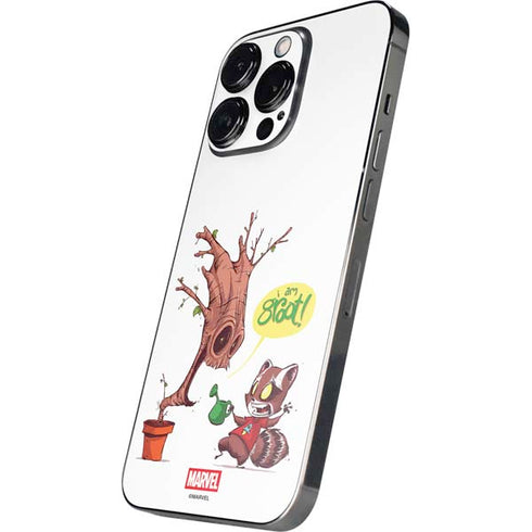 Marvel Rocket Raccoon and Groot Tall Tails iPhone 16 Pro Skin
